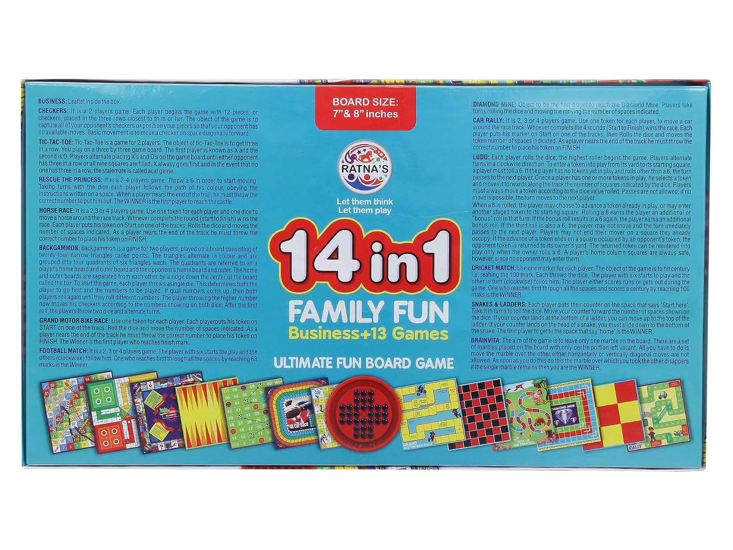 14 in 1 Family Board Game