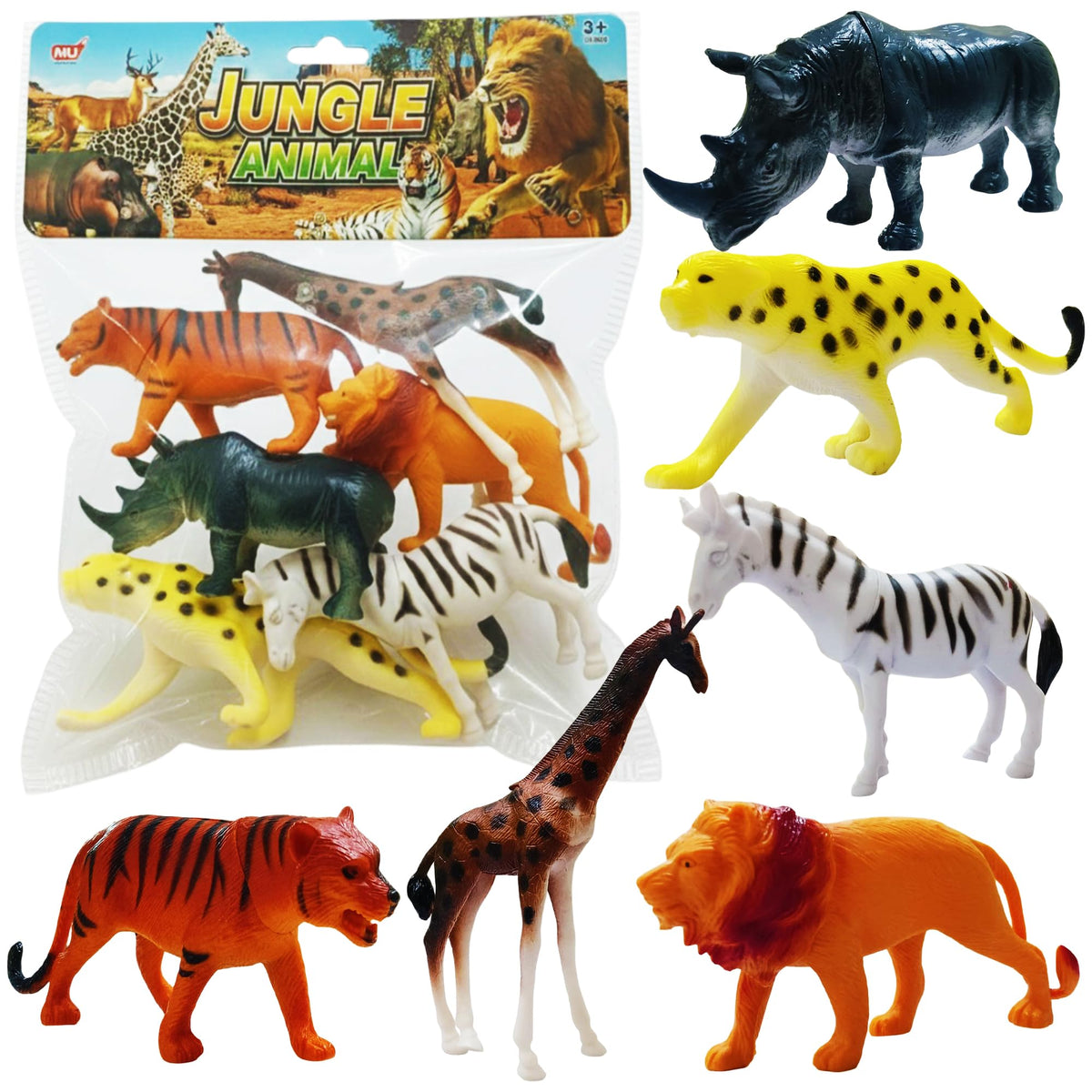 Jungle Animal 6 pc