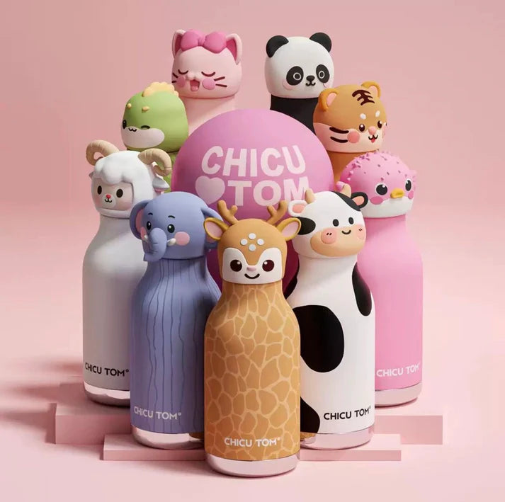 3D Animal Steel Bottle