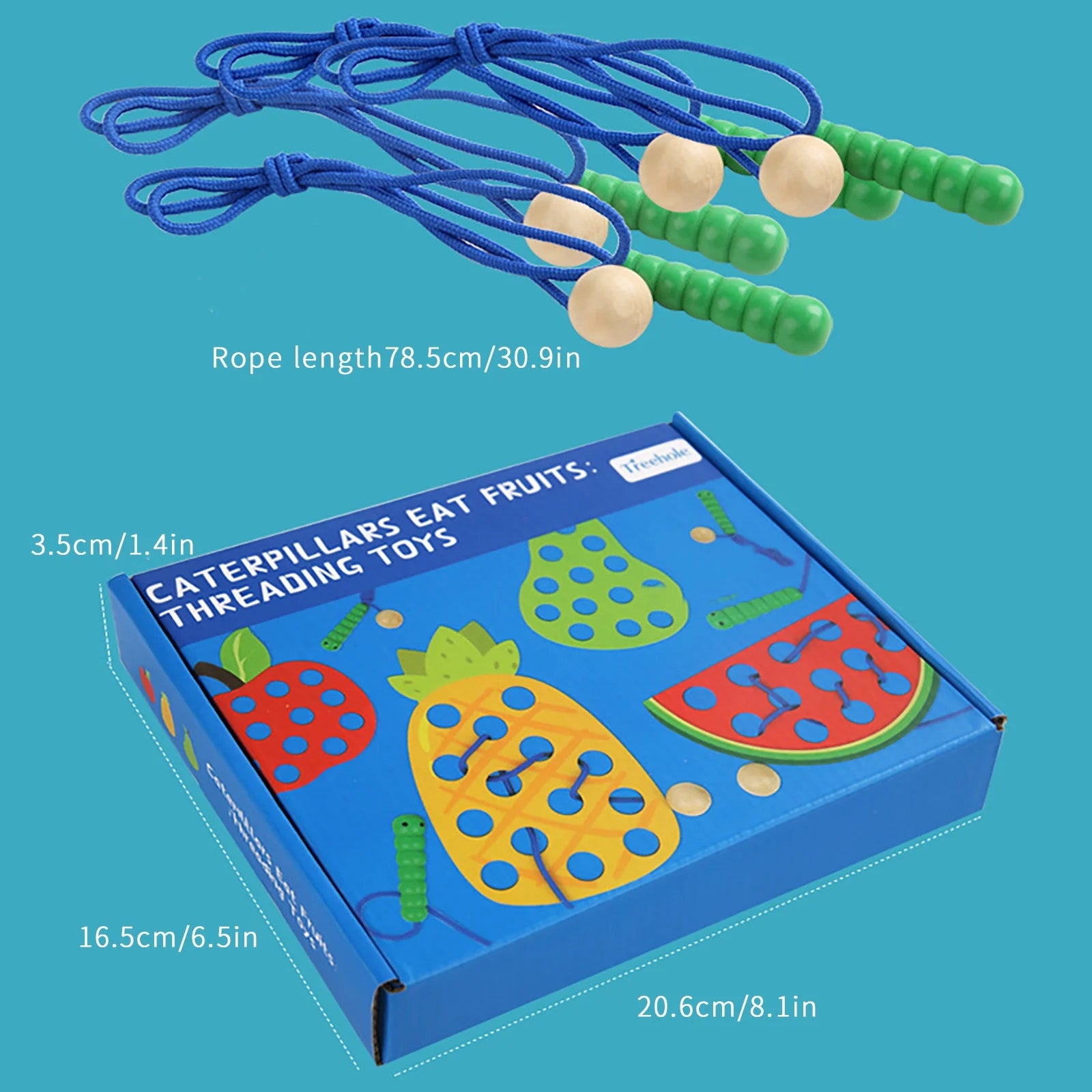 Caterpillar eat fruit lacing and Threading
