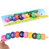 Wooden Lacing Toy - Worm
