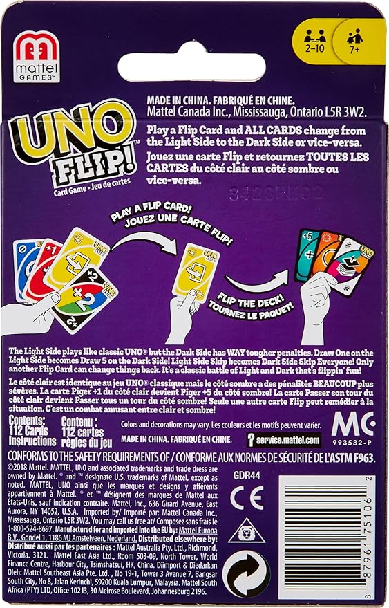 Uno Flip Side Card Game