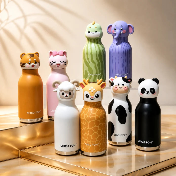 3D Animal Steel Bottle