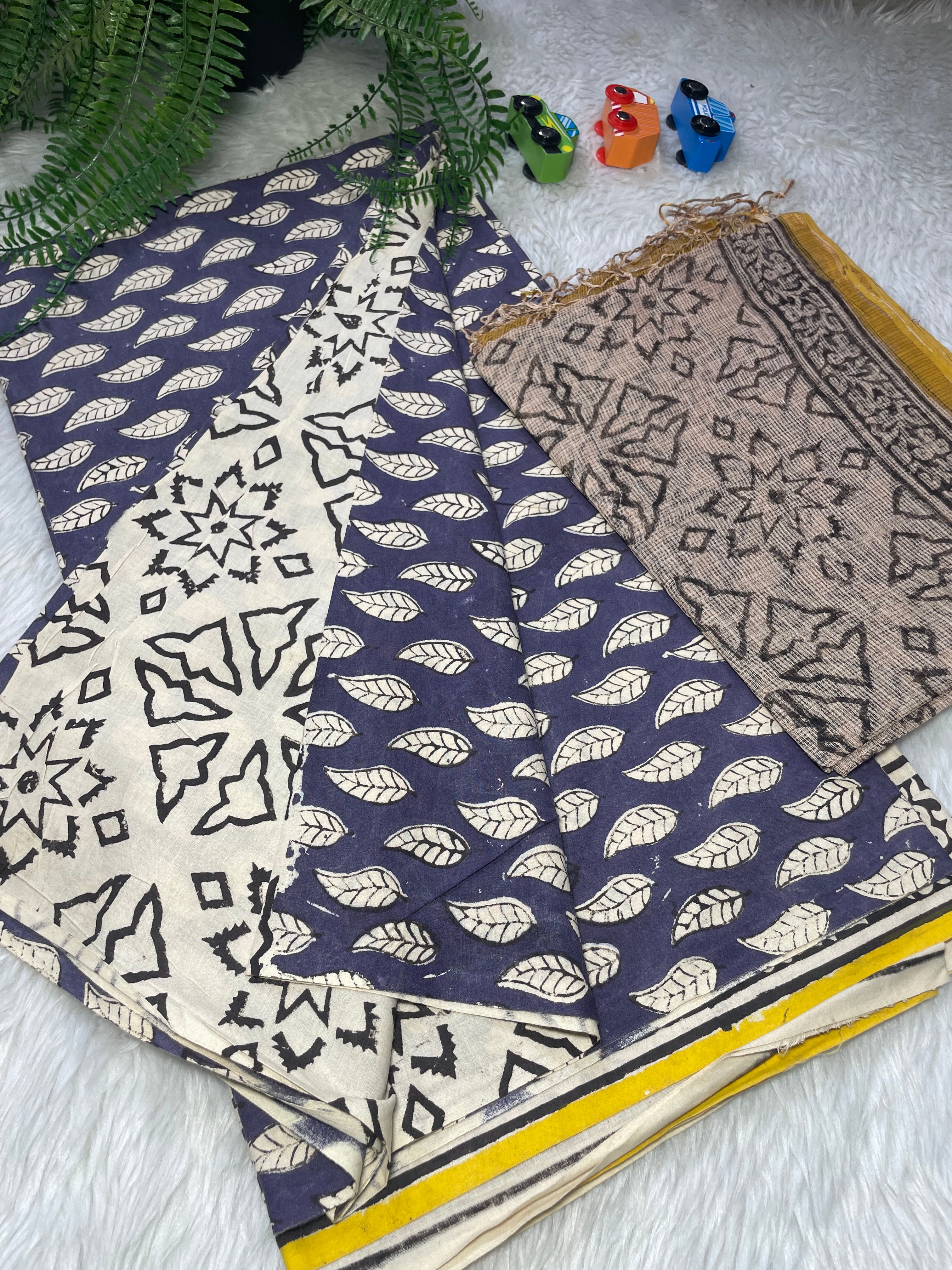 Jaipur cotton with kota duppata Unstitched suit