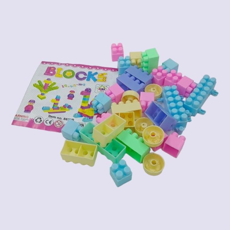 Colorful Plastic Building Blocks (45 to 48 Pcs)