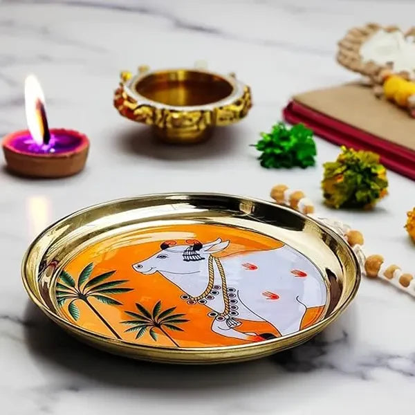 Brass Pooja Plate