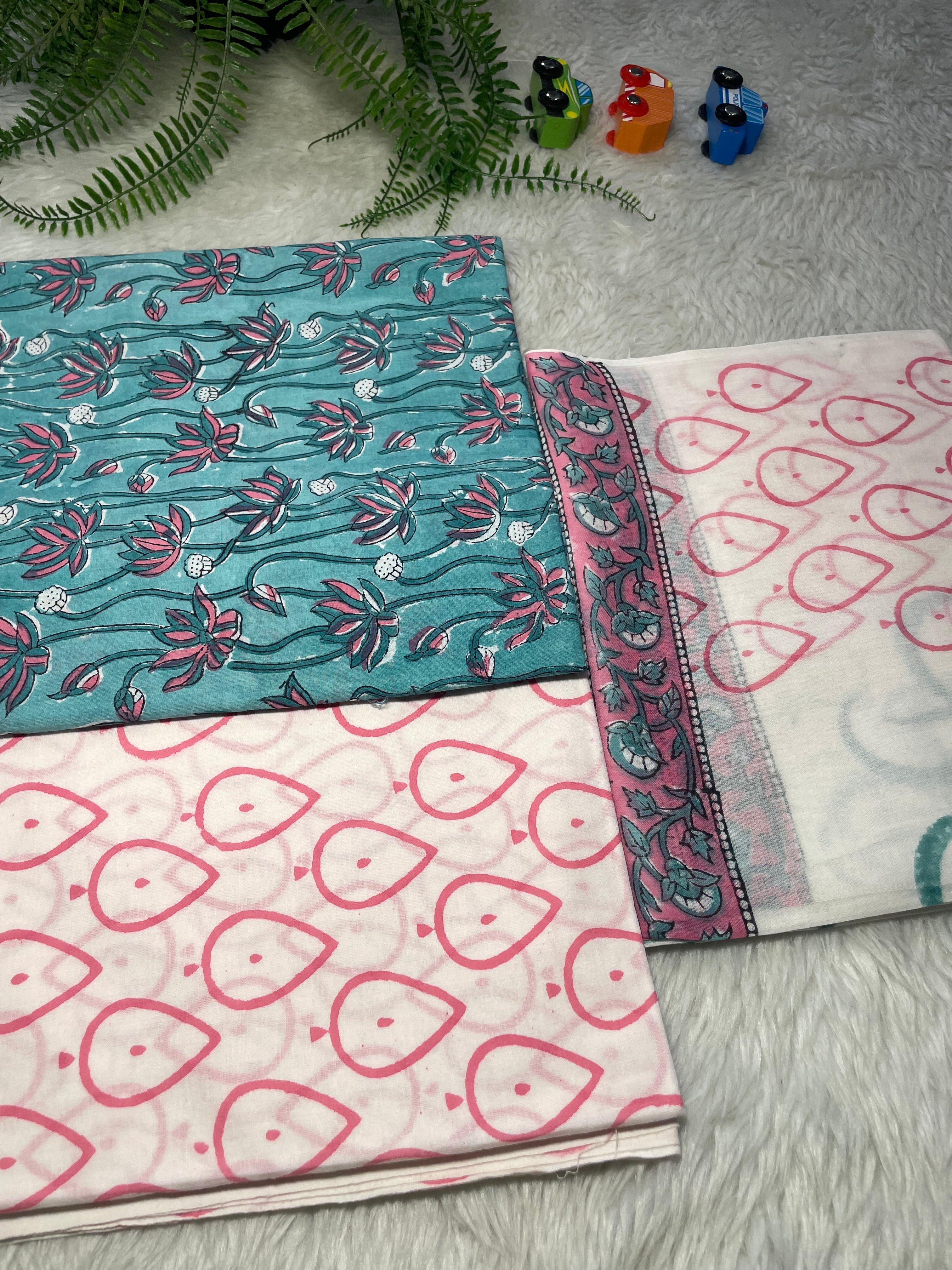 Jaipur pure cotton Unstitched suit