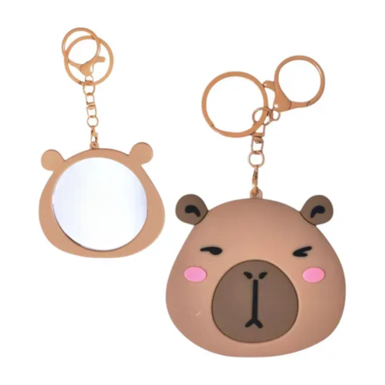 Capybara Mirror Keychain