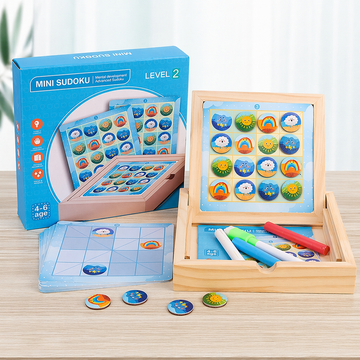 Magnetic Mini Sudoku game with writing board