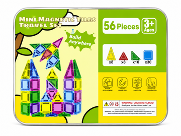 Mini Magnetic Tiles 56 Pcs
