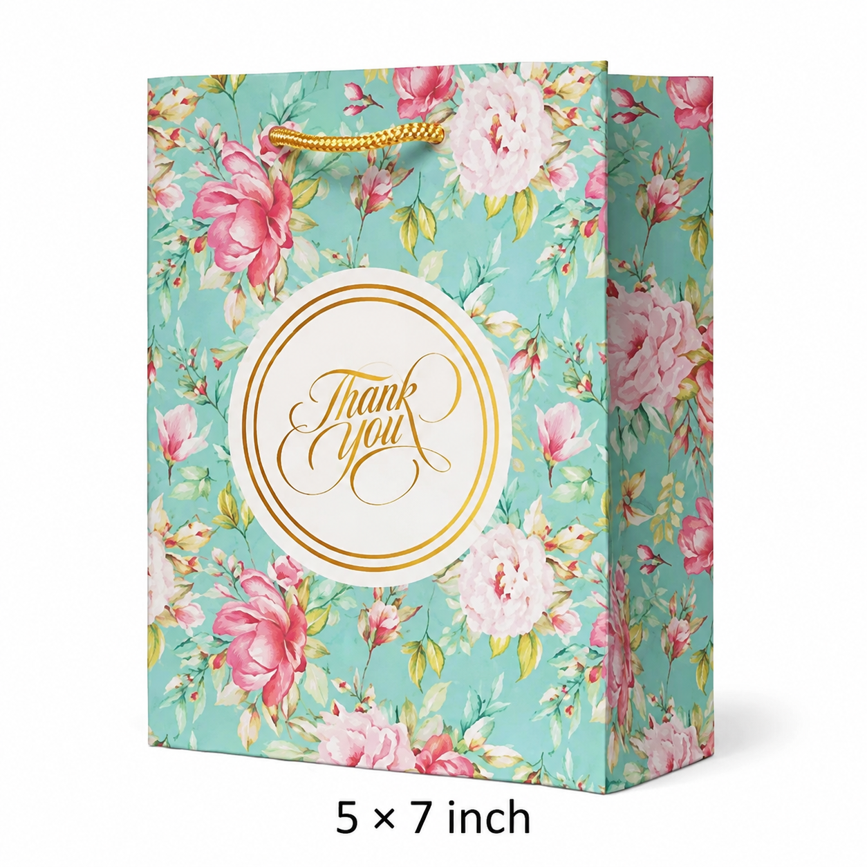 Flower Design Paper Gift Bags (5*7)