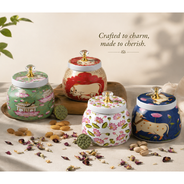 Pichwai Metal Jar 4 inch (1pc)