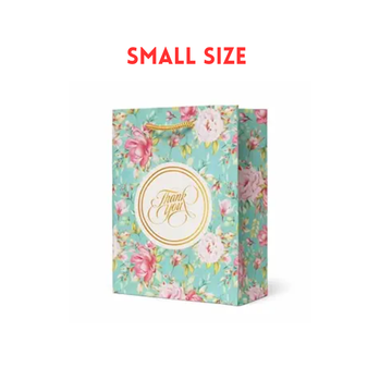 Flower Design Paper Gift Bags (5*7)