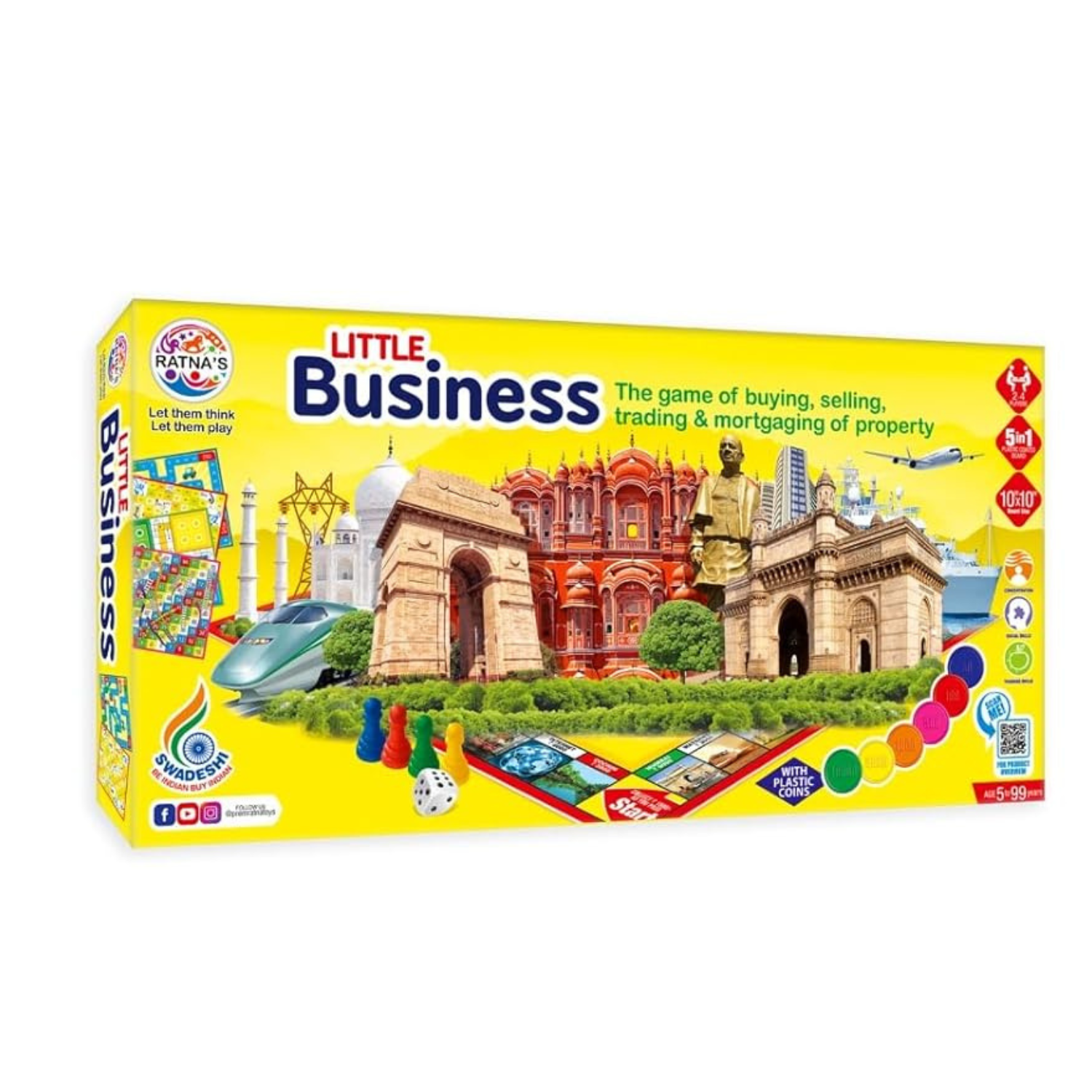 5 in 1  Little Business Board Game