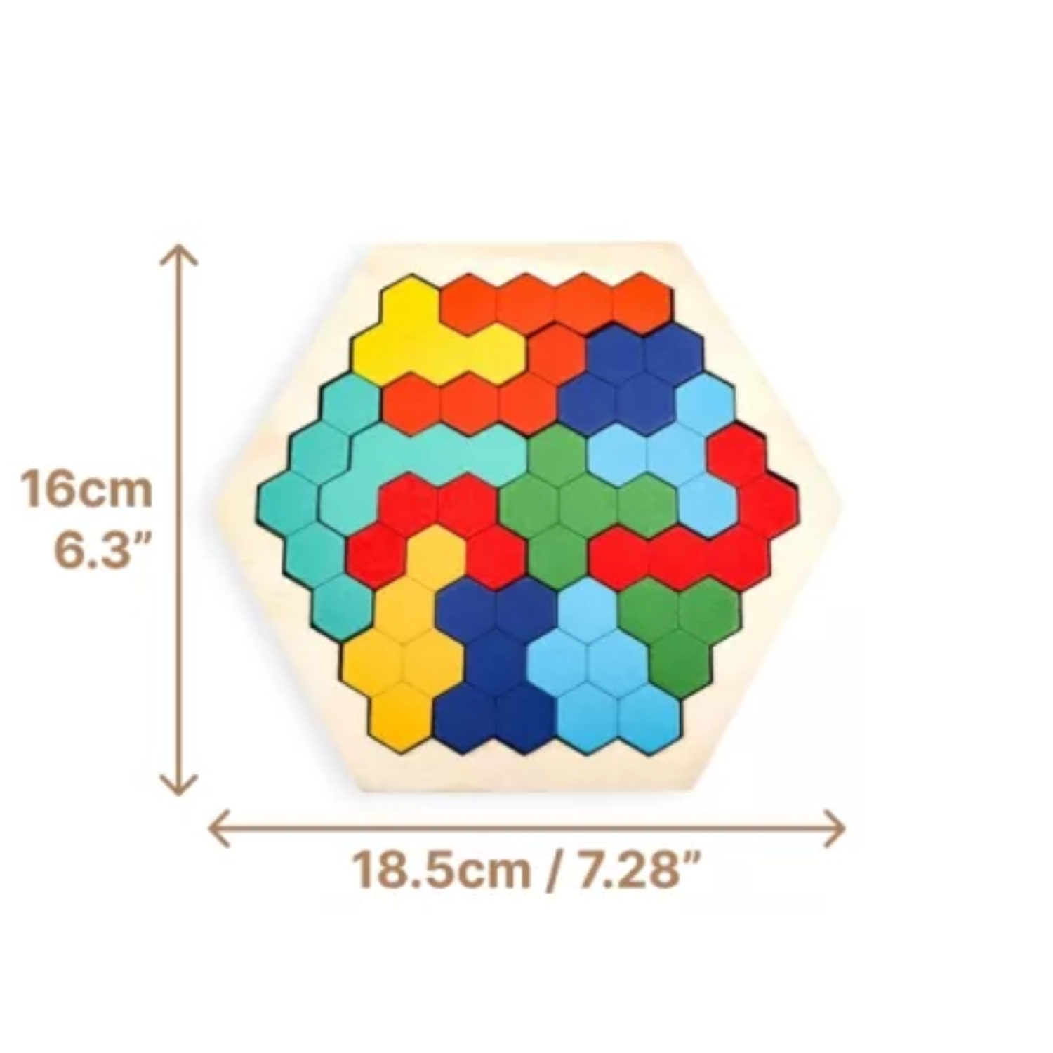 Wooden Hexagon Puzzle