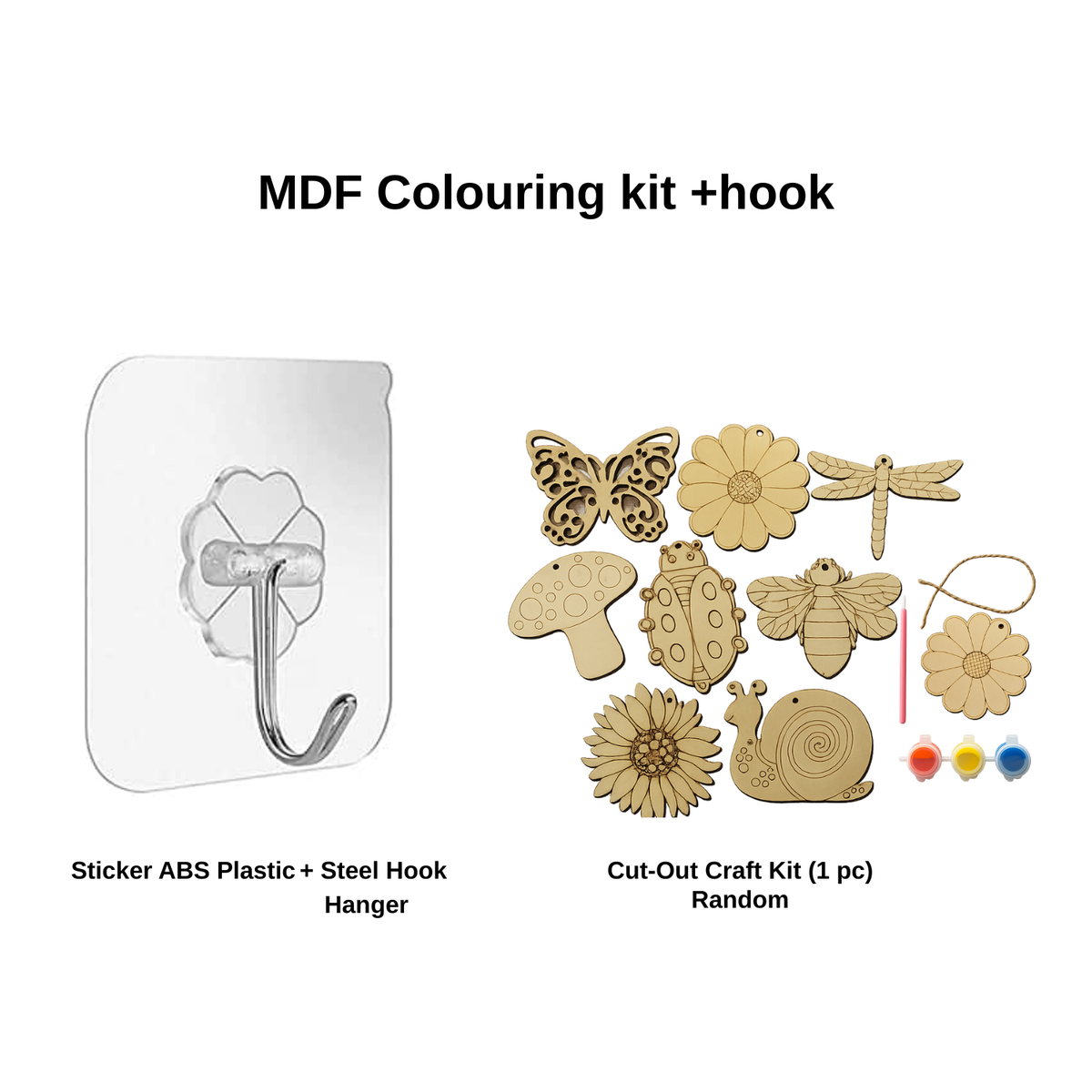 MDF Colouring kit +hook combo