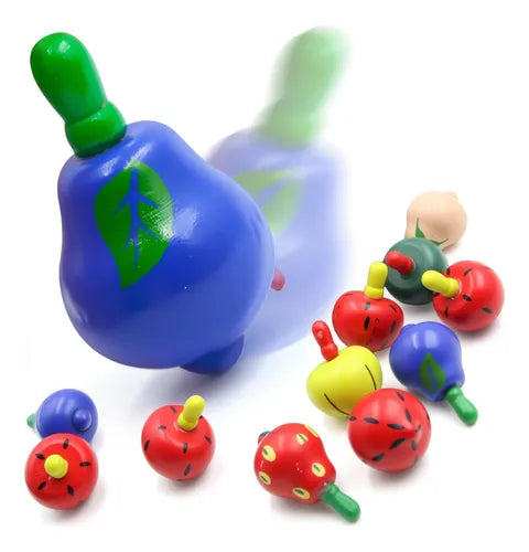 Fruit wooden spinning top (1pc)