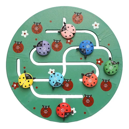 Wooden Ladybug Maze