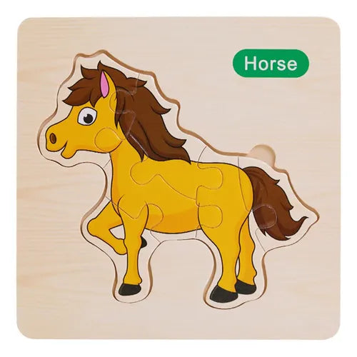 3D Animal Wooden Jigsaw Puzzle