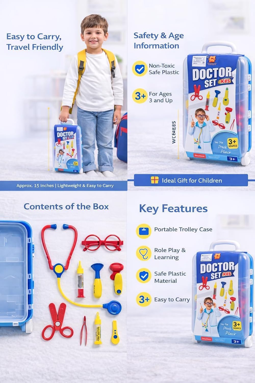 Doctor Play Set Trolley Suitcase