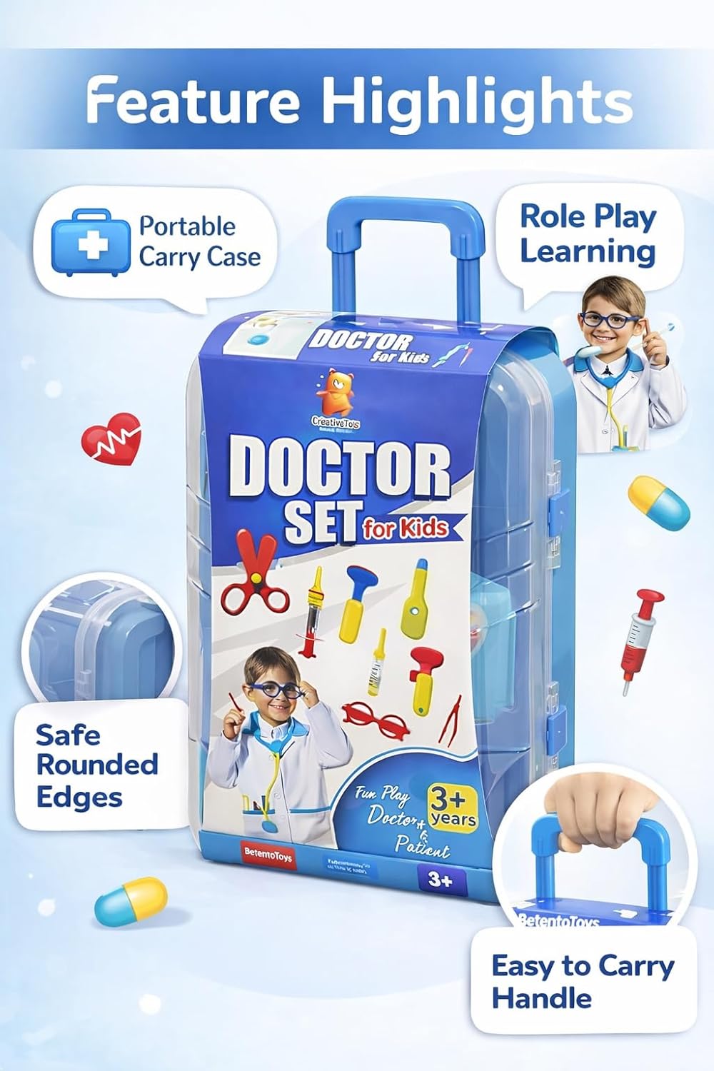 Doctor Play Set Trolley Suitcase