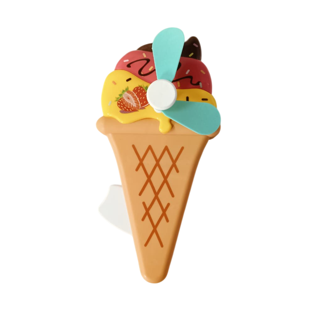 Ice Cream Hand Press Fan (1pc)