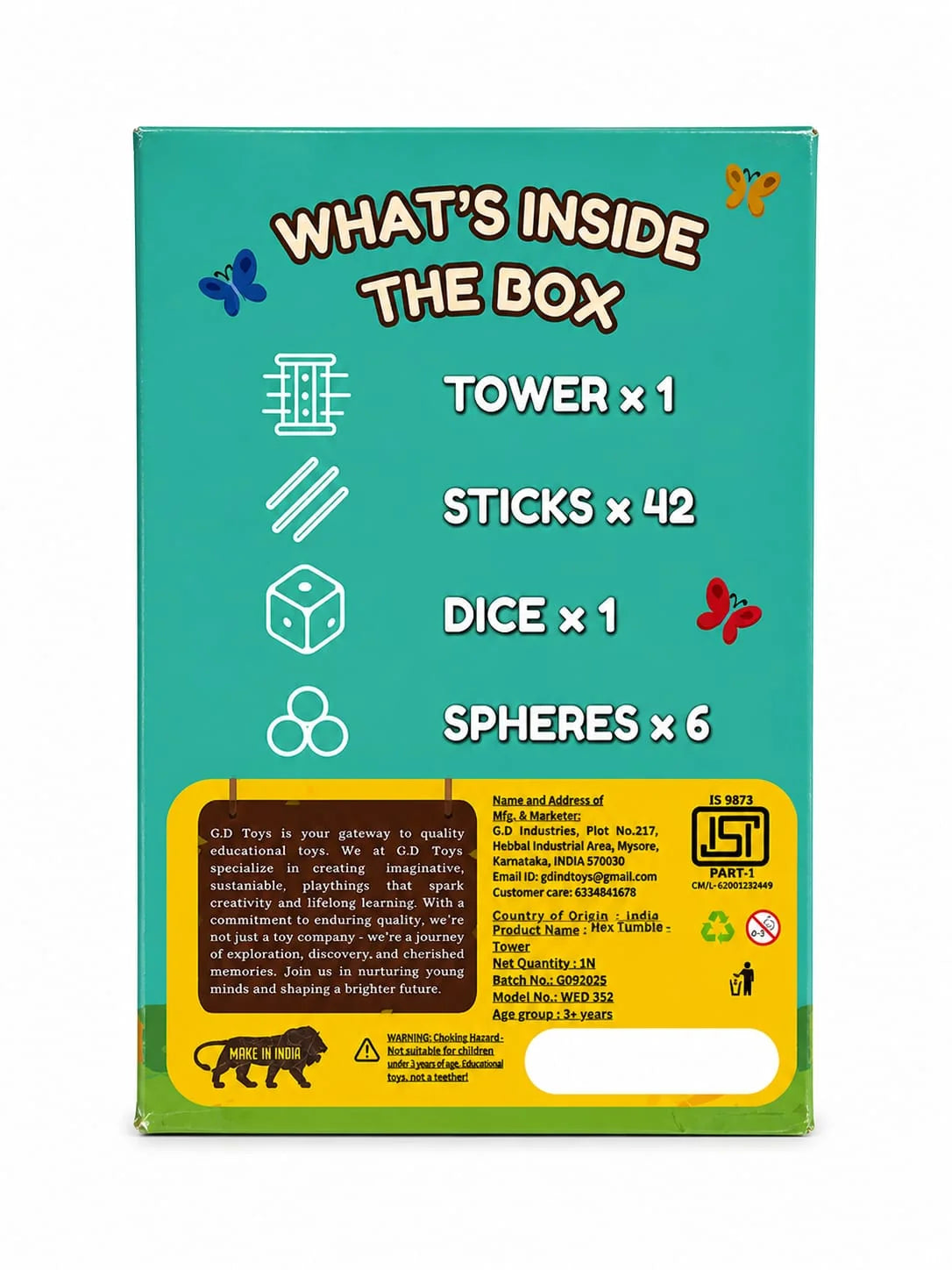 Tumble Tower Hexagon Shape (Big)