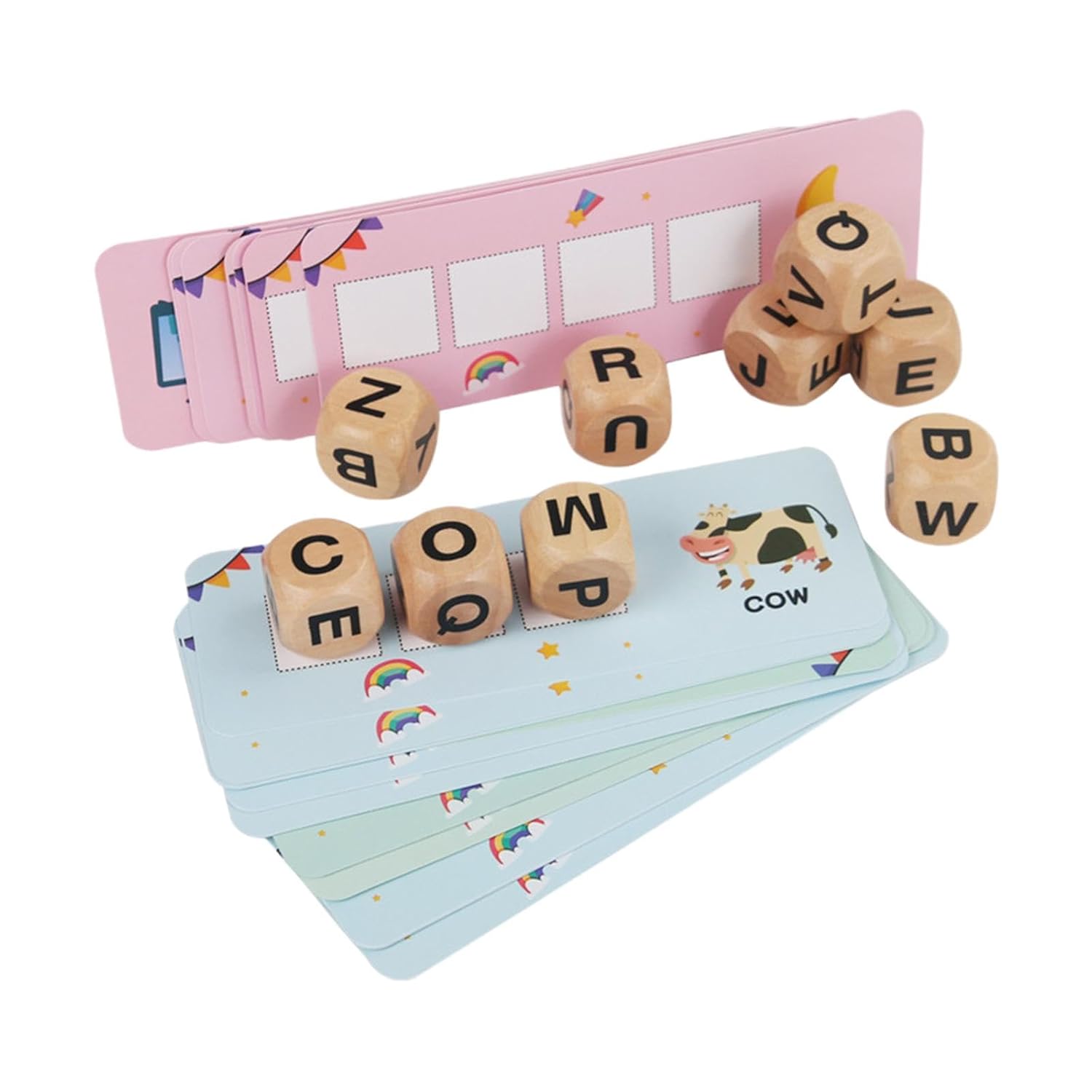 Wooden English Dice