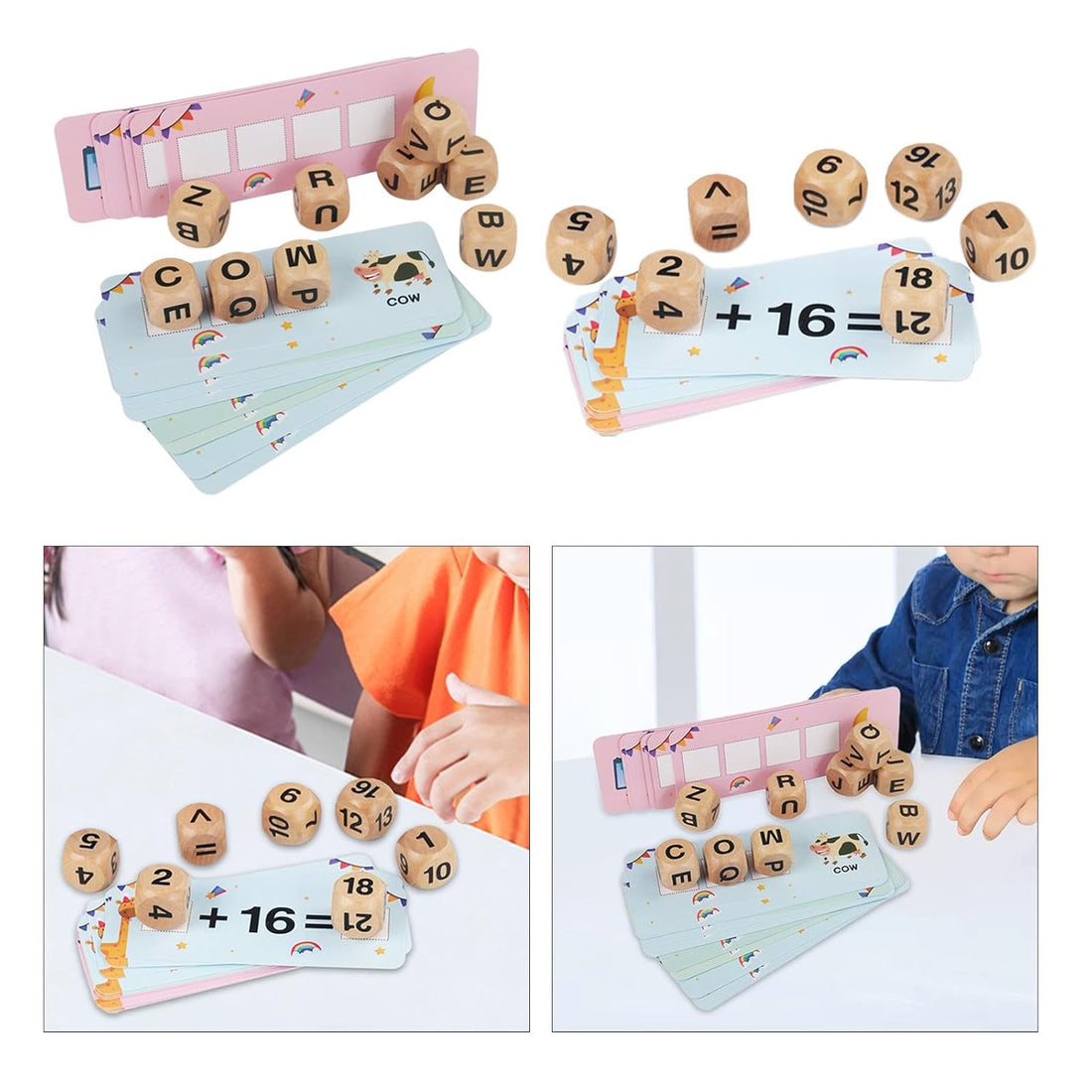 Wooden English Dice