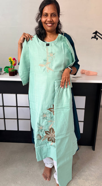 Premium cotton 2pc set suit