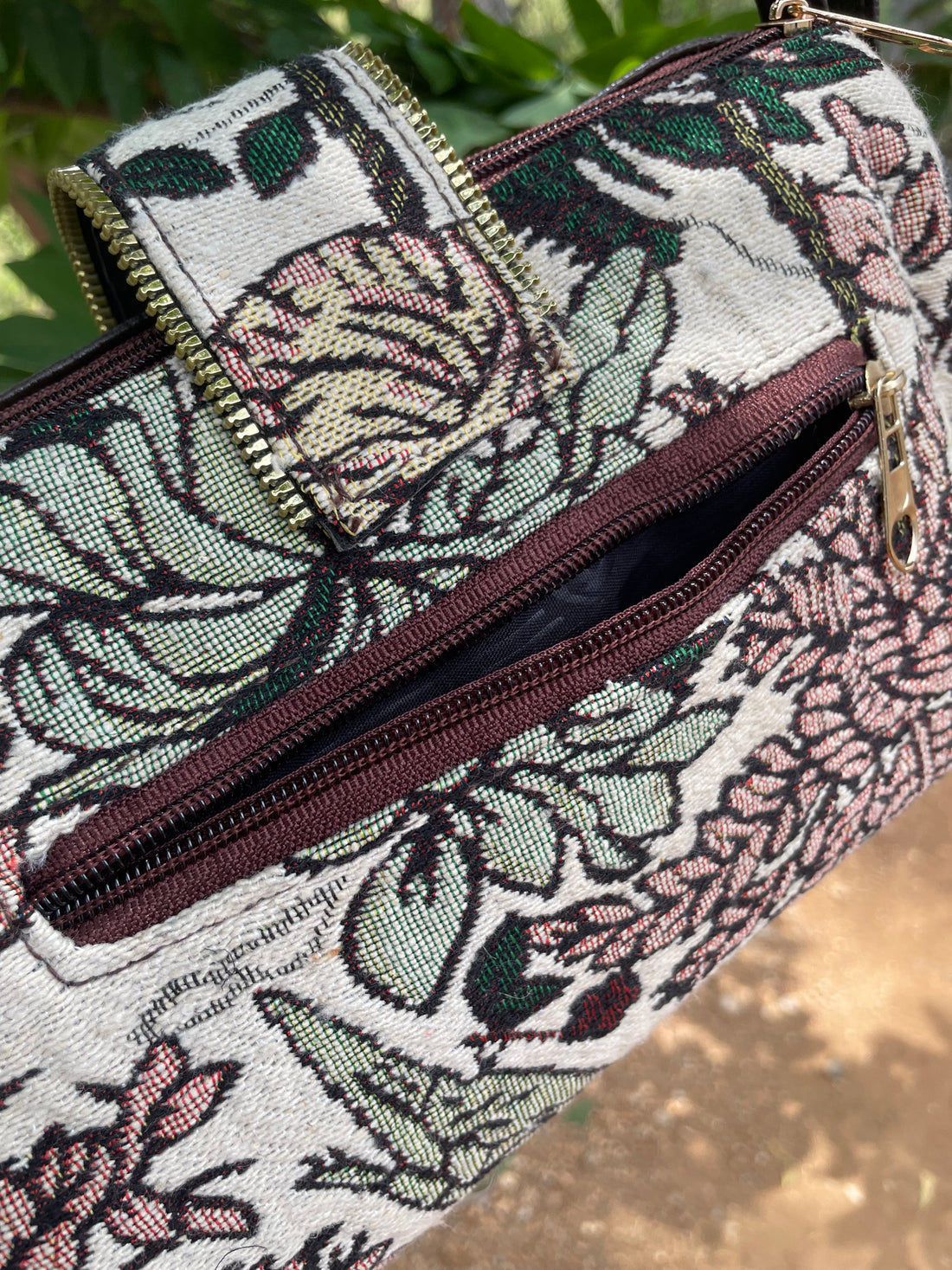 Jacquard Sling Bags for Women-jungle pattern