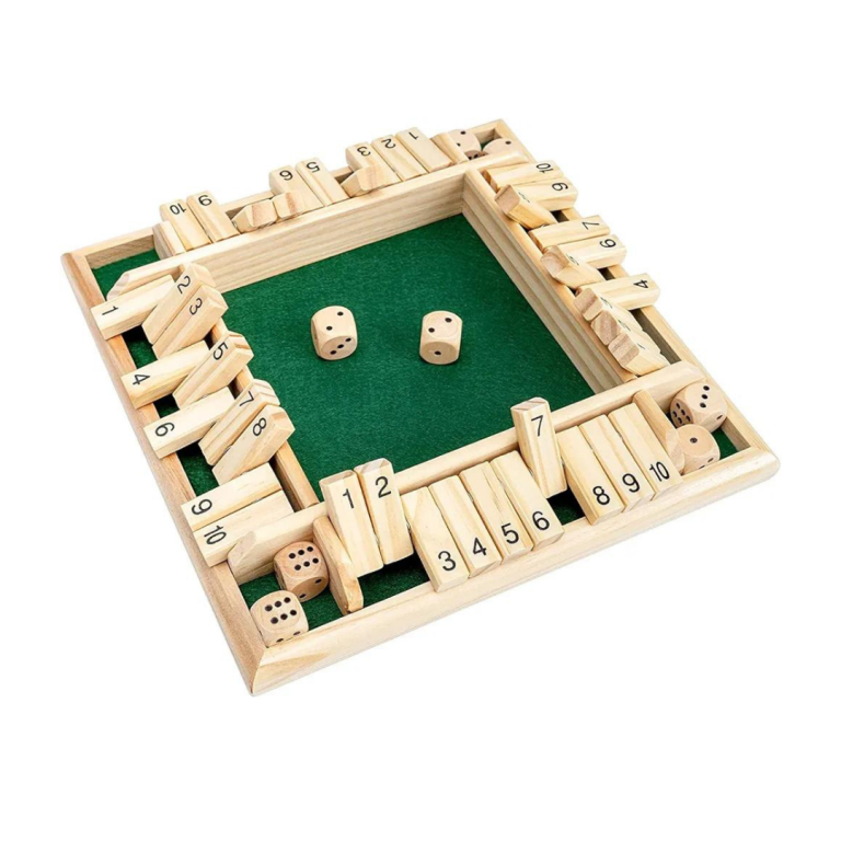 Family multiplayer shut the box game