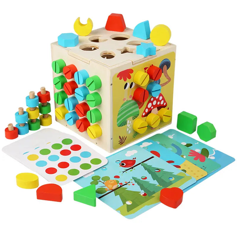 Nut Shape Pairing Box - Shape sorting toy