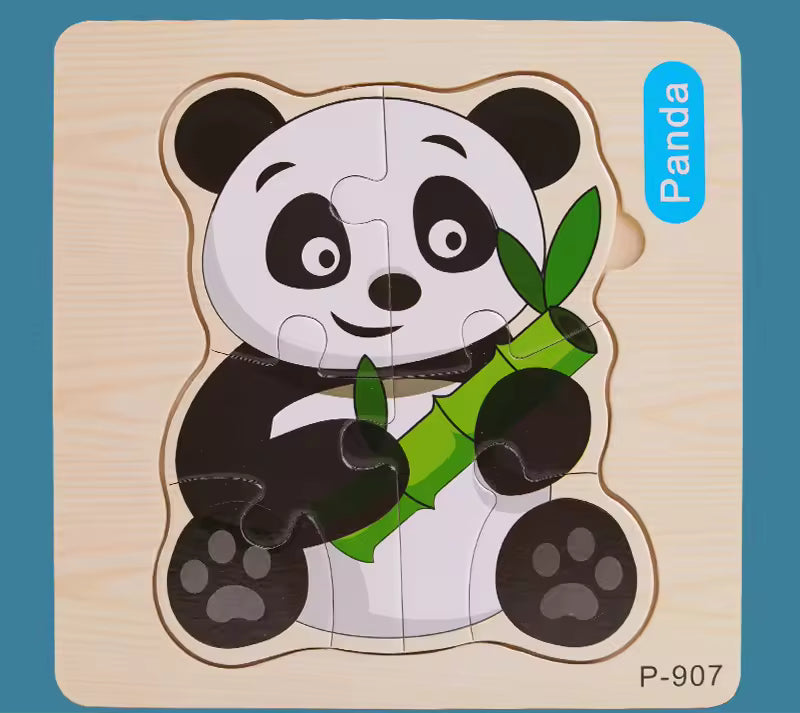 3D Animal Wooden Jigsaw Puzzle