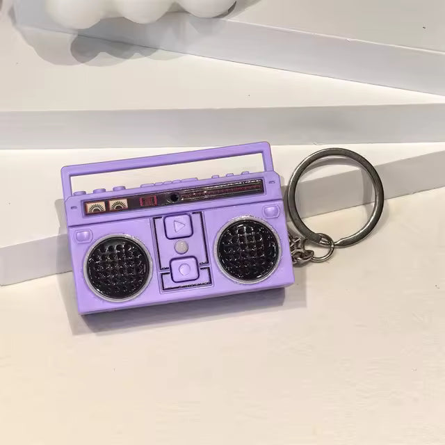 Retro Radio Recording Key Chain