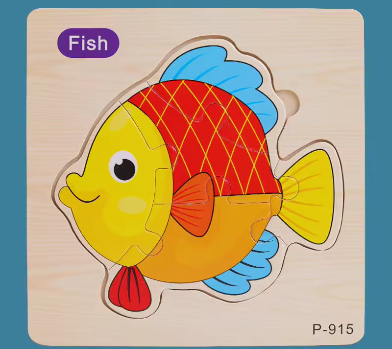 3D Animal Wooden Jigsaw Puzzle