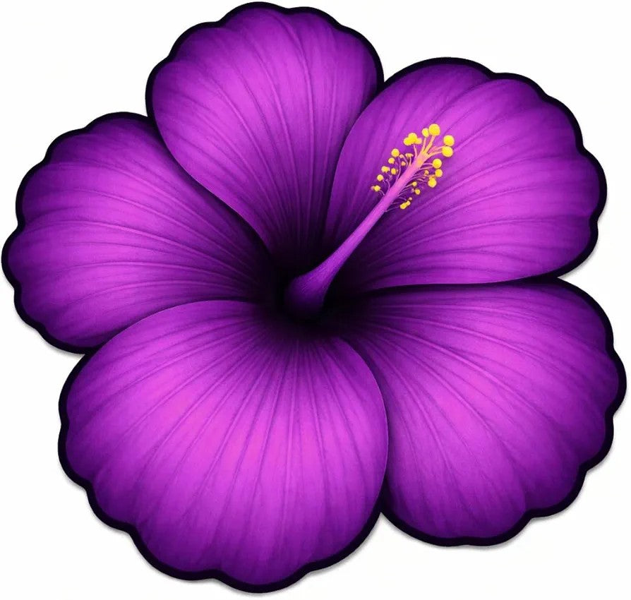 7D Hibiscus Anti skid Waterproof Mat (1pc)