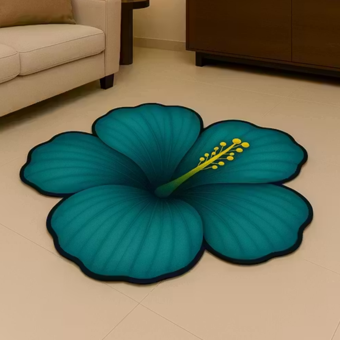 7D Hibiscus Anti skid Waterproof Mat (1pc)