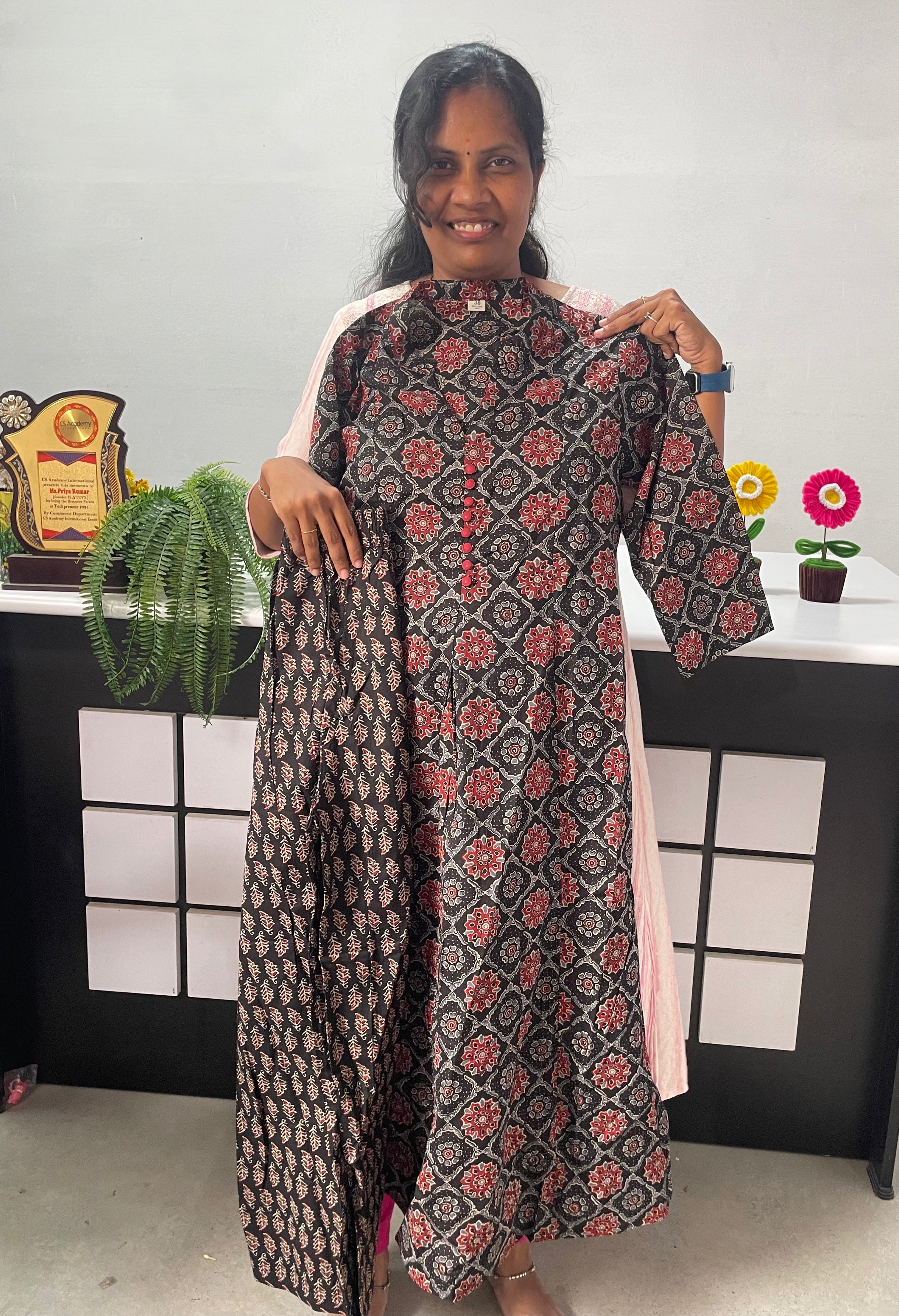 Premium Jaipur cotton ajrakh Print 2PC set