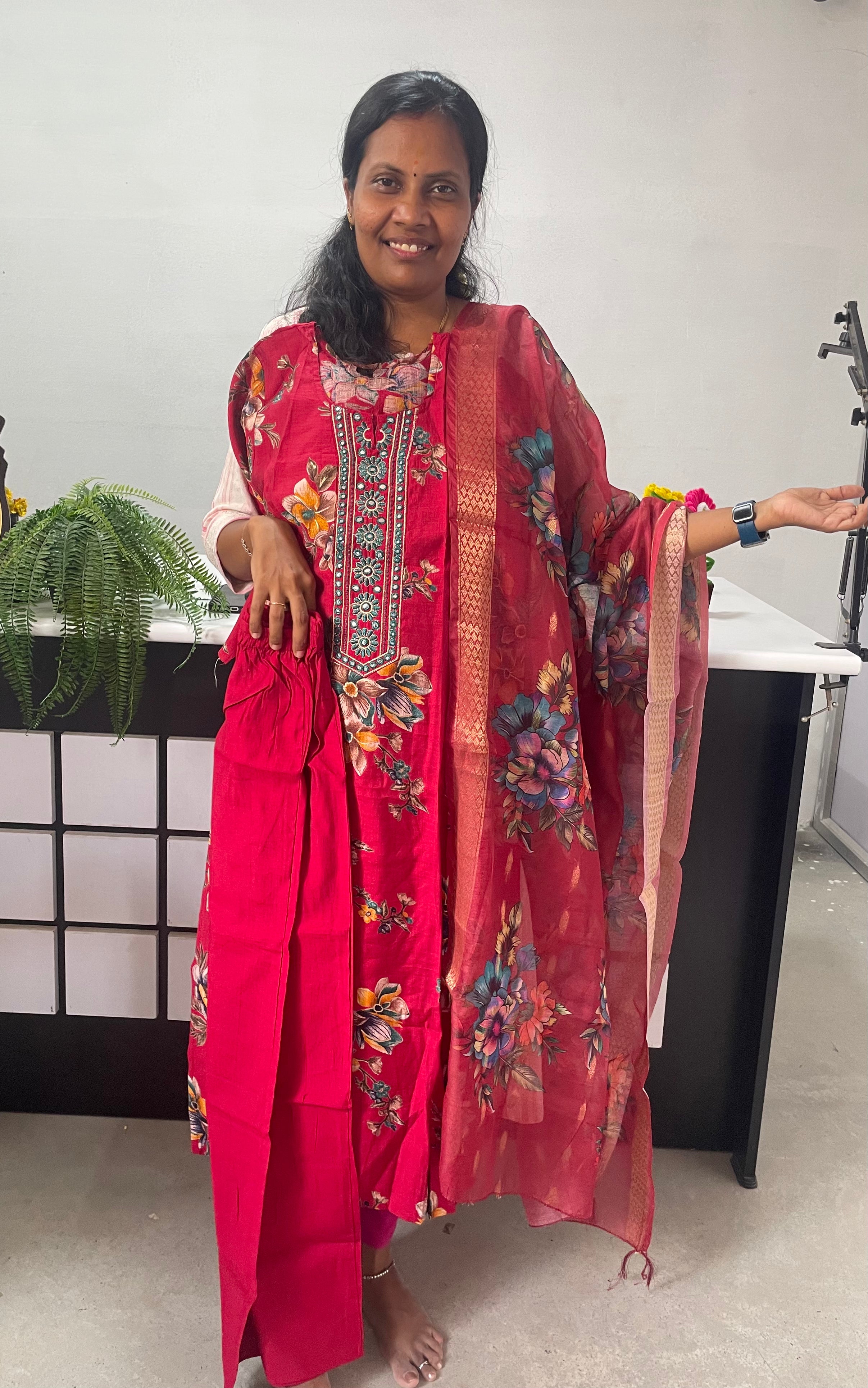 Floral Print (3pc) suit