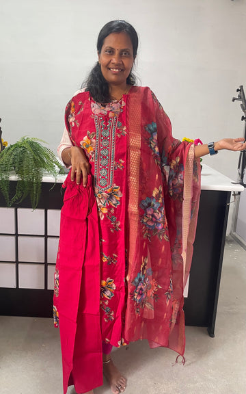 Floral Print (3pc) suit