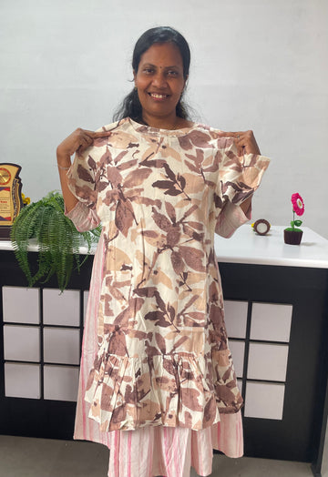 Premium Jaipur Cotton top with back button