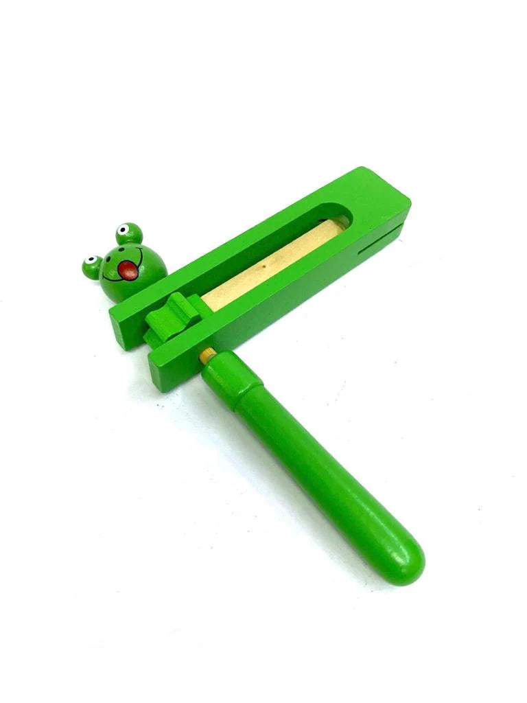 Wooden Clown Spinning ratchet