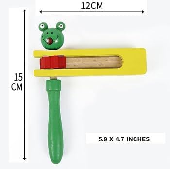 Wooden Clown Spinning ratchet