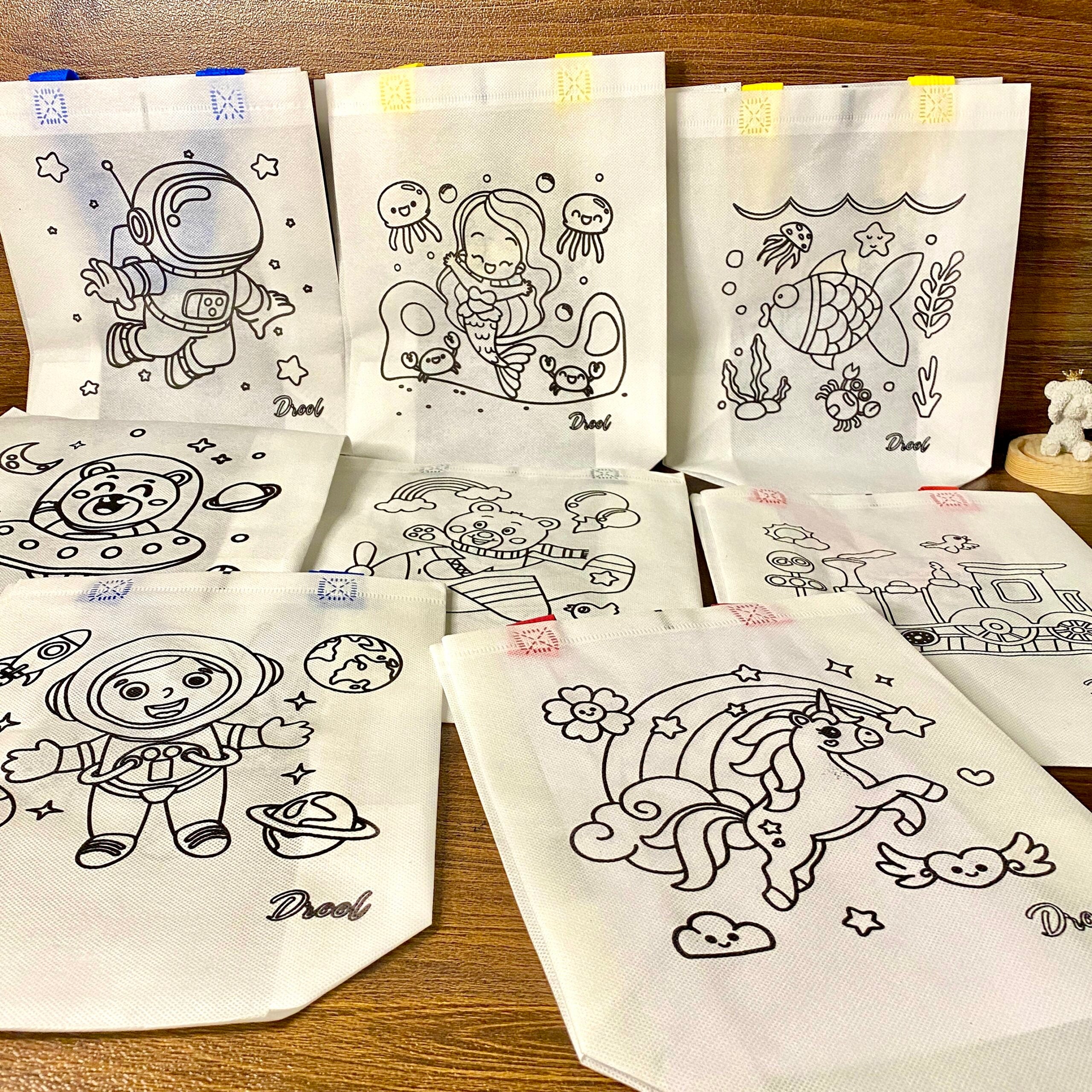 Reusable colouring bags
