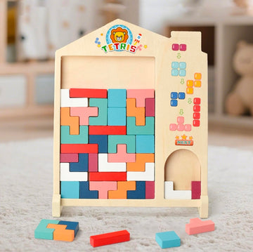 3D wooden Tetris