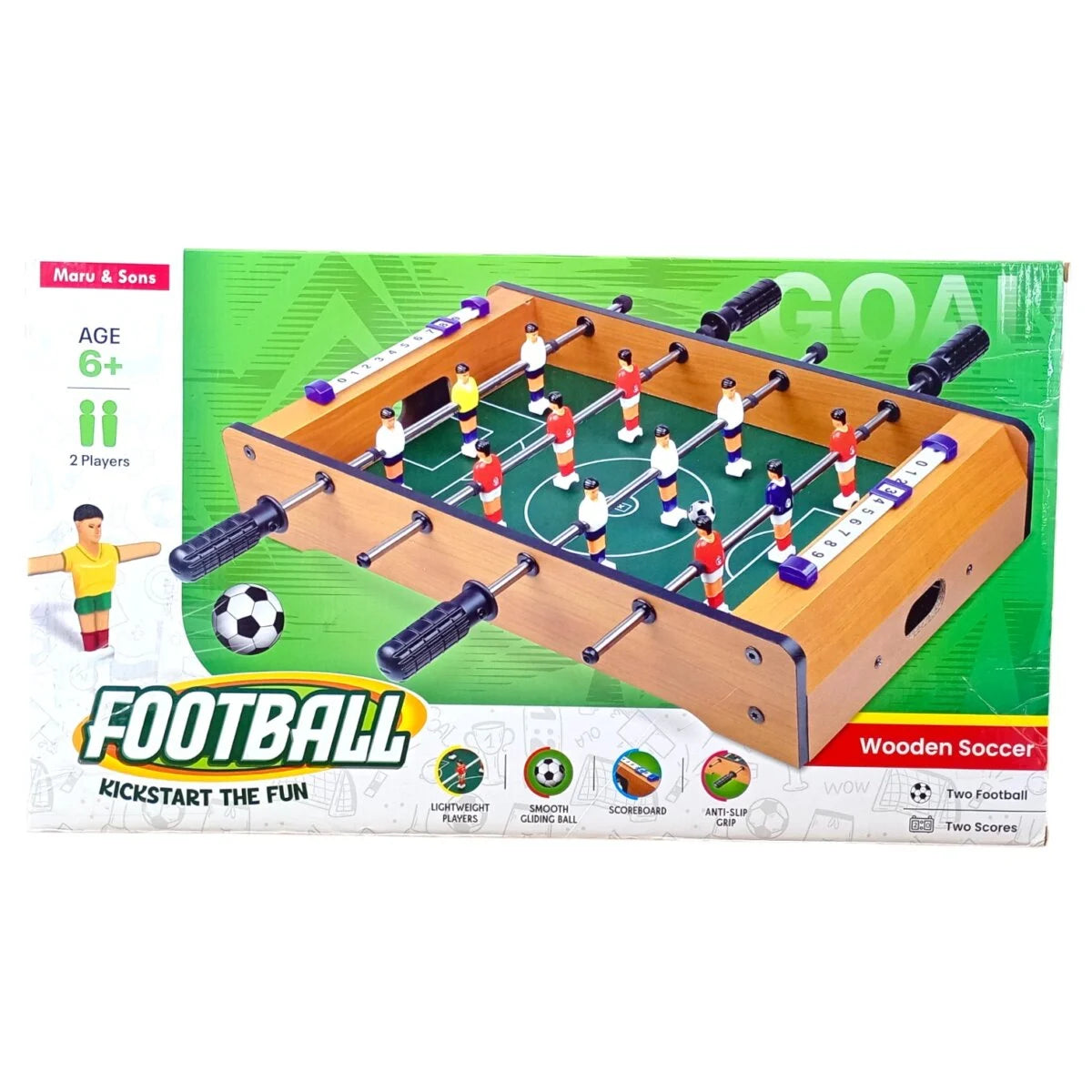 Wooden soccer foos ball Game