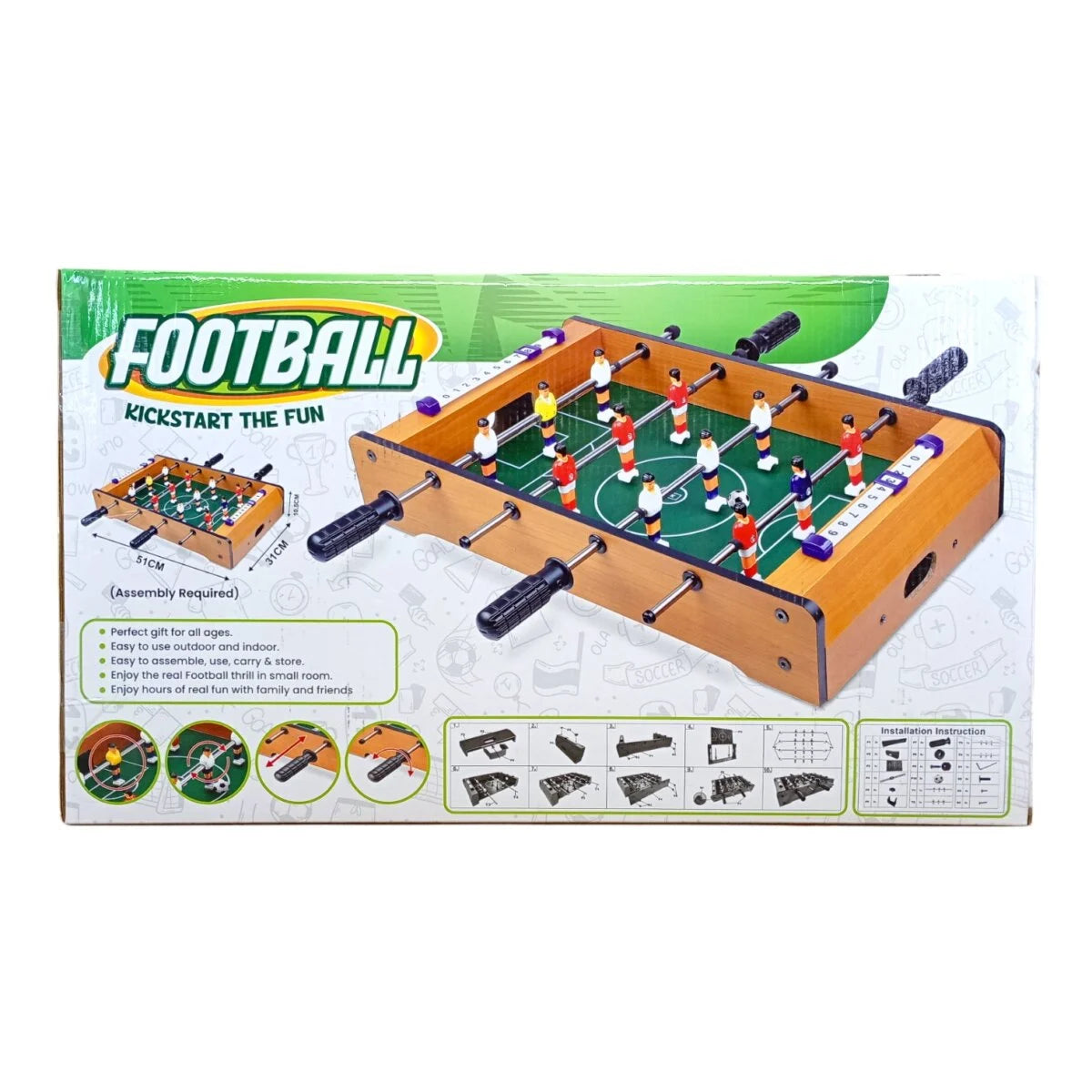 Wooden soccer foos ball Game
