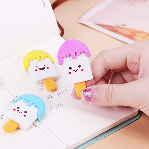 Ice Cream Shape Erasers (1pc)