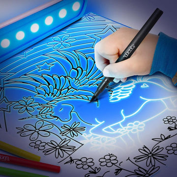 Magic Trace with Markers and Crayons